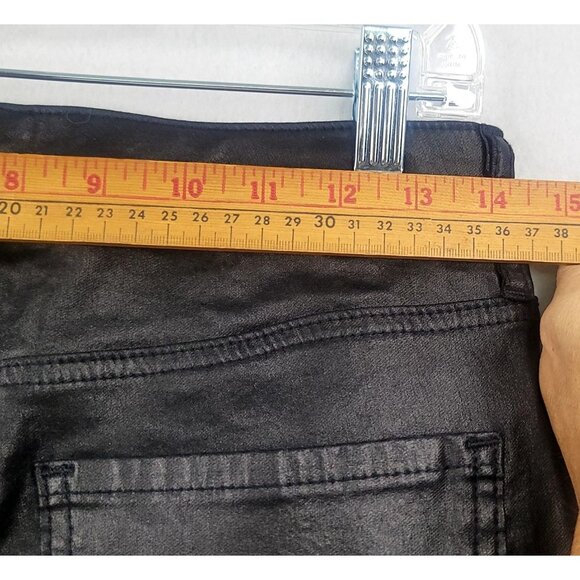 The Limited Denim Skinny Jeans Black Metallic Finish Size 8R New - Picture 9 of 10